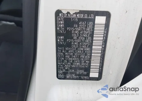 2015 Nissan Juke Sv from USA, damaged, VIN JN8AF5MV1FT556741